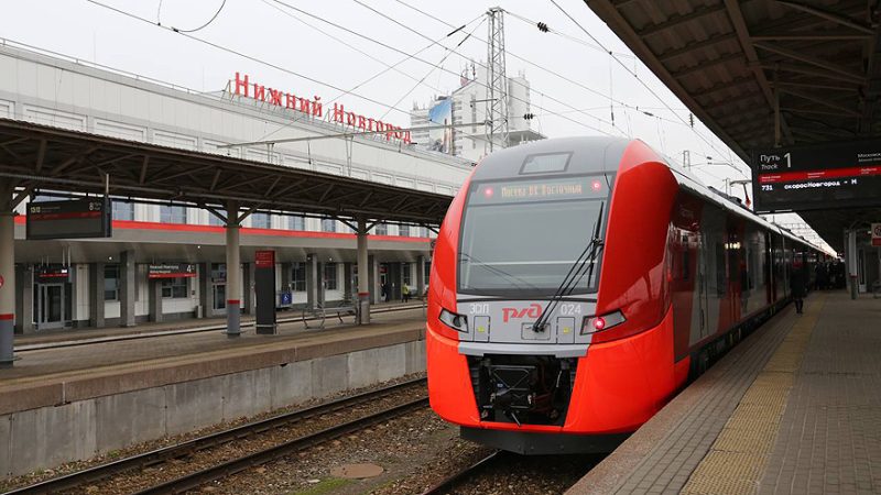 24 и 25 мая по маршруту Нижний Новгород – Москва продолжат курсировать сдвоенные составы скоростного поезда «Ласточка».